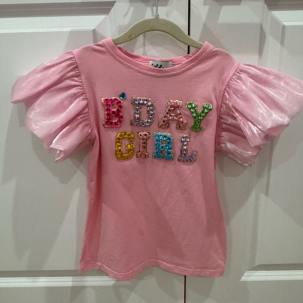Lola + The Boys Pink Graphic Top - Picture 3 of 4